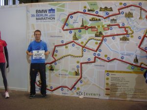Wolfgang Fallert am 39. BMW Berlin-Marathon
