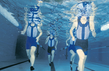 Aquajogging ist ein perfekte Trainingsform - nicht nur aber auch während der Laufpause